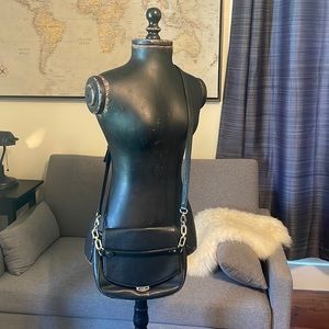 Kate Spade-Black Leather Crossbody Bag